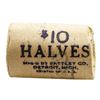 Image 3 : Original Bank Wrapped Roll of (20) Brilliant Uncirculated 1955 Franklin Half Dollar Coins