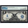 Image 2 : 1899 $1 Black Eagle Silver Certificate Note Offset Printing ERROR PMG AU55 EPQ