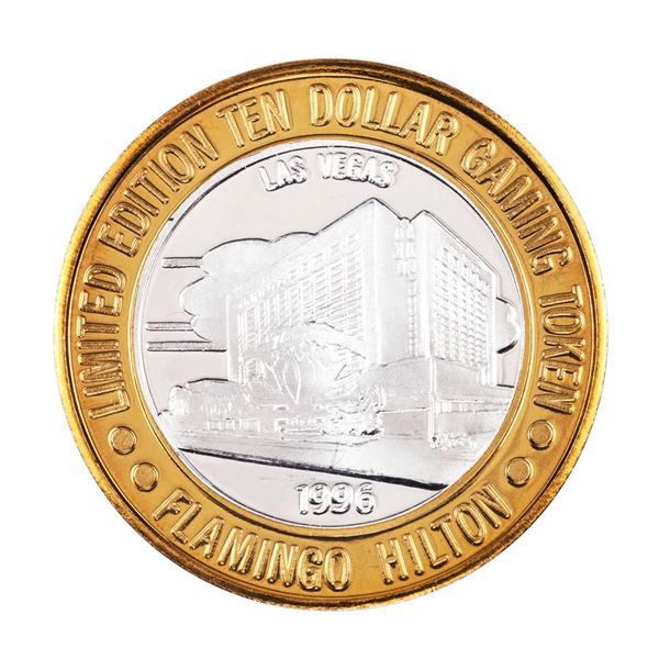 .999 Fine Silver Flamingo Las Vegas, Nevada $10 Limited Edition Gaming Token