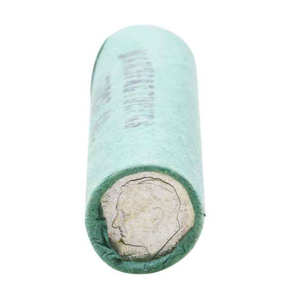 Original Bank Wrapped Roll of (50) Brilliant Uncirculated 1956-D Roosevelt Dime Coins