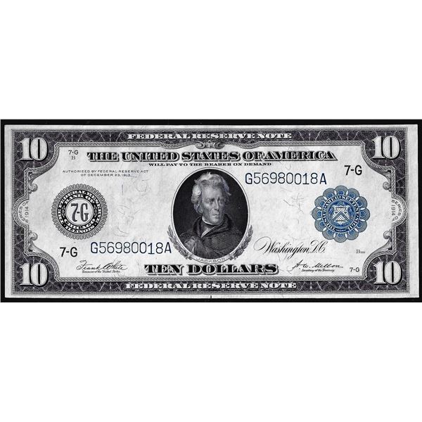 1914 $10 Federal Reserve Note Chicago