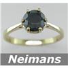Image 1 : Tiffany Solitaire 1.75 ct Black Diamond Ring 14kt Gold