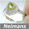 Image 1 : Gem Certified 2.50 ct Peridot & Diamond Ring 14kt Gold