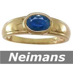 Vintage 3.50 ct Songea Sapphire & Diamond Ring 14k Gold