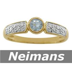 USGL Certified .50 ct Aquamarine Stud Earrings 14k Gold