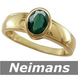 USGL Certified .25 ct Emerald & Diamond Ring 14kt Gold