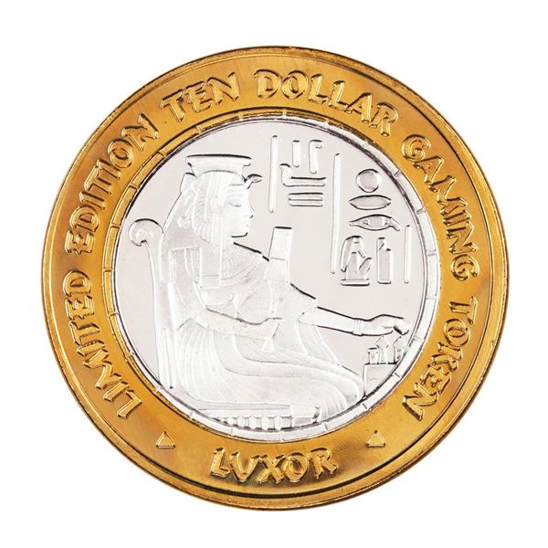 .999 Silver Luxor Las Vegas, Nevada $10 Casino Limited Edition Gaming Token