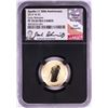 Image 1 : 2019-W $5 Proof Apollo 11 50th Anniversary Gold Coin NGC PF70 Ultra Cameo ER Signed