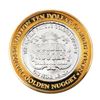 Image 1 : .999 Silver Golden Nugget Las Vegas, Nevada $10 Limited Edition Casino Gaming Token