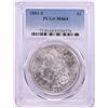 Image 1 : 1881-S $1 Morgan Silver Dollar Coin PCGS MS64