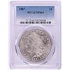 Image 1 : 1887 $1 Morgan Silver Dollar Coin PCGS MS64