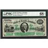 Image 1 : 1872 $50 State of South Carolina Revenue Bond Obsolete Note PMG Superb Gem Unc. 68EPQ