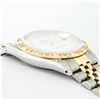 Image 7 : Rolex Men's Two Tone Steel & Gold MOP Diamond Pyramid Diamond 36MM Datejust