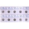 Image 1 : Lot of (10) 2020-W American Samoan Fruit Bat V75 WWII Quarters ANACS MS65