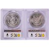 Image 2 : Lot of 1881-S & 1882-S $1 Morgan Silver Dollar Coins PCGS MS63