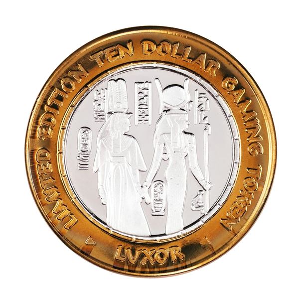 .999 Silver Luxor Las Vegas, Nevada $10 Casino Limited Edition Gaming Token
