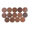Image 3 : Lot of (14) Miscellaneous Date Two Cent Piece Coins
