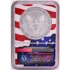 Image 2 : 2019-W $1 Proof American Silver Eagle Coin NGC PF70 Ultra Cameo Congratulations Flag