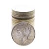 Image 1 : Roll of (20) 1925 $1 Peace Silver Dollar Coins