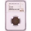 Image 1 : 1849 Large Date C-1 Braided Hair Half Cent Coin NGC AU55BN