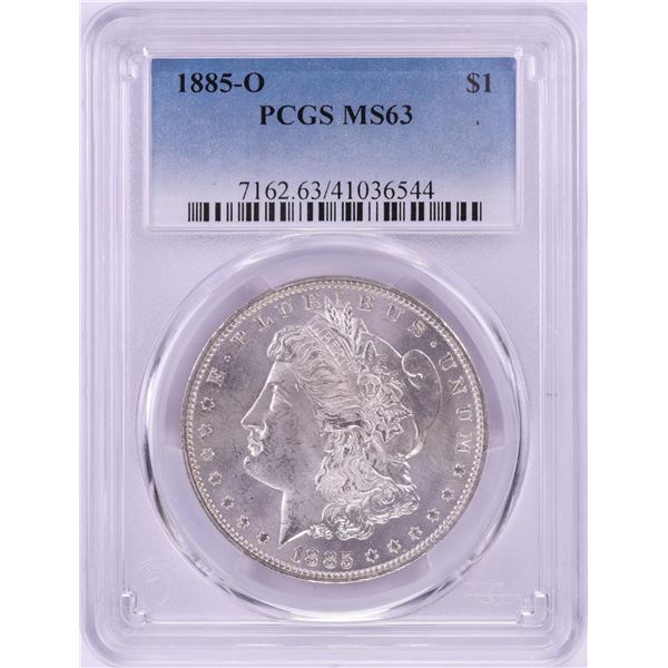 1885-O $1 Morgan Silver Dollar Coin PCGS MS63