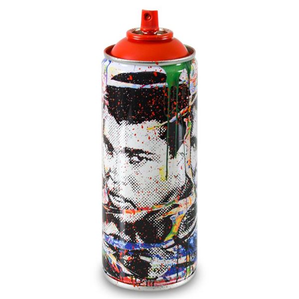 Mr. Brainwash "Champ (Red)" Hand Painted on Spray Can