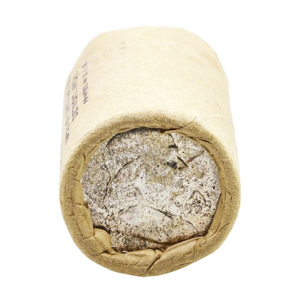 Original Bank Wrapped Roll of (20) Brilliant Uncirculated 1959 Franklin Half Dollar Coins