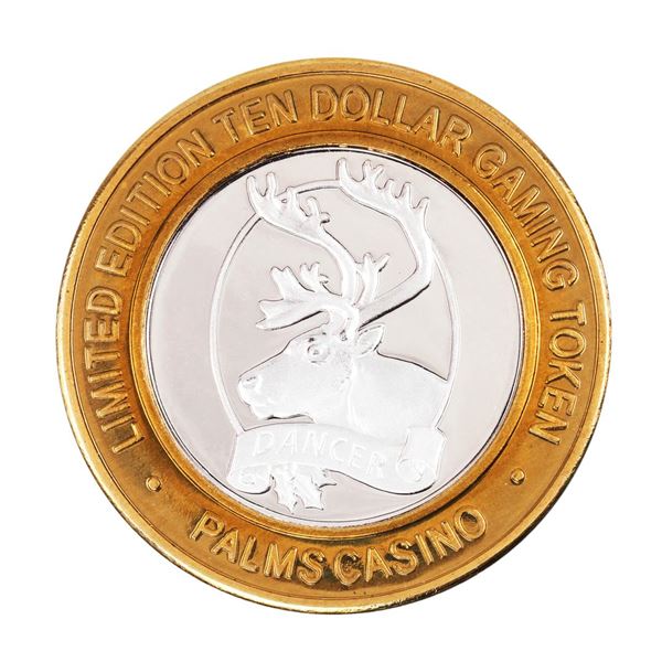 .999 Silver Palms Casino Las Vegas, NV $10 Casino Limited Edition Gaming Token