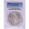 Image 1 : 1887 $1 Morgan Silver Dollar Coin PCGS MS63