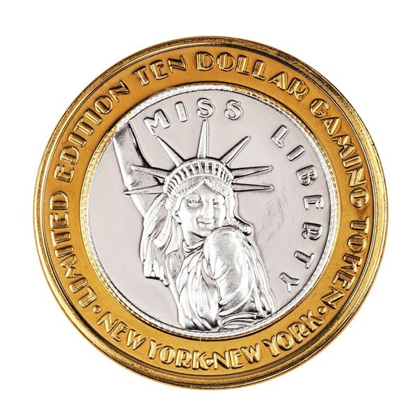 .999 Silver New York New York Hotel & Casino $10 Limited Edition Gaming Token