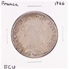 Image 1 : 1766 France Louis XV ECU Silver Coin