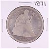 Image 1 : 1871 $1 Seated Liberty Silver Dollar Coin