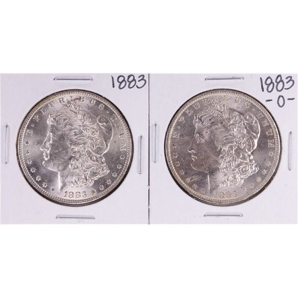 Lot of 1883 & 1883-O $1 Morgan Silver Dollar Coins