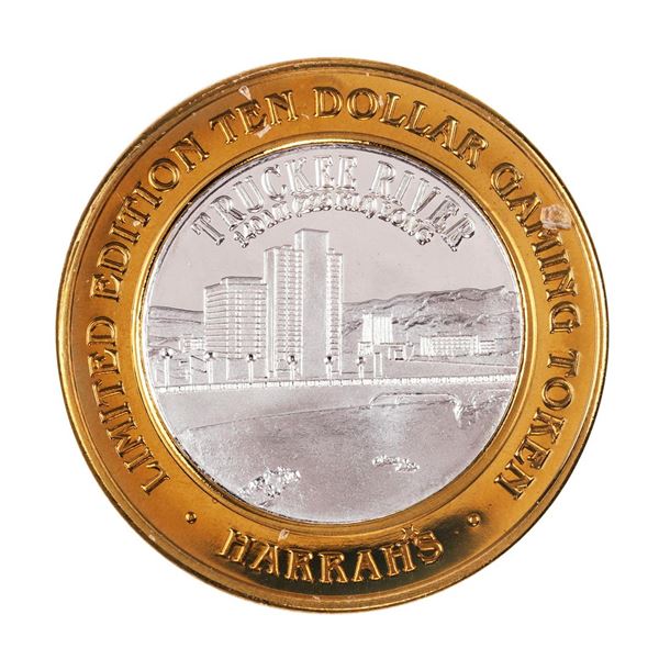 .999 Silver Harrah's Casino Reno Nevada $10 Casino Limited Edition Gaming Token