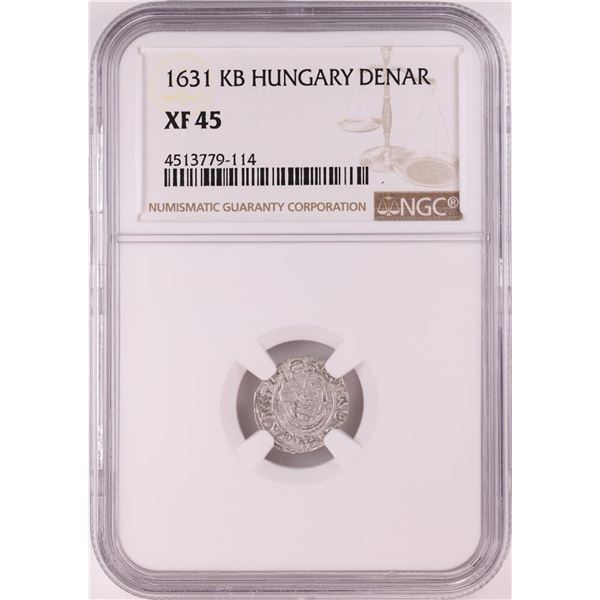 1631 KB Hungary Denar 'Madonna and Child' Coin NGC XF45
