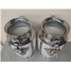 Image 3 : Qty 2 Winward Decorative Urns Vases w/ Lion Handles 10"D x 23"H