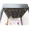 Image 8 : Innovations Black & Glass Locking Display Case w/ Floral Décor 15"x15"x30"H