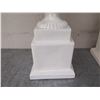 Image 3 : Qty 2 Winward Decorative White Footed Vases w/  Handles 10"D x 22"H