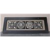 Image 1 : Large Framed 4-Section Metal Design Art Work 63" x 24"