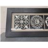 Image 2 : Large Framed 4-Section Metal Design Art Work 63" x 24"