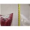 Image 14 : Qty 2 Wedding Gowns: 33" Red Velvet (Sale $129) & White Tulle Displays