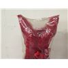 Image 2 : Qty 2 Wedding Gowns: 33" Red Velvet (Sale $129) & White Tulle Displays