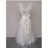 Image 9 : Qty 2 Wedding Gowns: 33" Red Velvet (Sale $129) & White Tulle Displays
