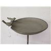 Image 2 : Decorative Bird Bath Display w/ 2 Birds, Spout & Double-Square Base 32" Tall