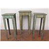 Image 1 : Qty 3 Square Tall Tables w/ Patina (Reg $160 Sale $79 each) 12"x12"x29"H
