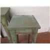 Image 4 : Qty 3 Square Tall Tables w/ Patina (Reg $160 Sale $79 each) 12"x12"x29"H