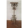 Image 1 : Winward Metal Round Table w/ Tripod Base & Scroll Accents 10"D x 37" Tall
