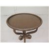 Image 2 : Winward Metal Round Table w/ Tripod Base & Scroll Accents 10"D x 37" Tall