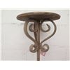 Image 3 : Winward Metal Round Table w/ Tripod Base & Scroll Accents 10"D x 37" Tall