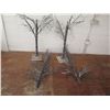 Image 8 : Qty 2 Tall Artificial Bare Trees w/ Adjustable Branches, Square Base 87" Tall